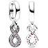 Sterling Silber 925 Infinity Sparkle Charme - Unendlichkeit, Anhänger Armband Symbol