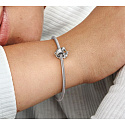 Charm Sterling Silber 925 Kiwi und Farn, Neuseeland-Symbol, Perle auf Reise-Armband