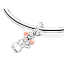 Charms Sterling Silber 925 Disney Remy Ratte, Armband Anhänger