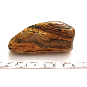 Tigerauge Getrommelter Naturstein 40 - 100 g, 1 Stück, Stein der Sonne und der Erde, bringt Glück und Reichtum