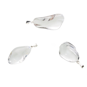 Crystal Tumbler Anhänger Naturstein M, ca. 2,5 cm, AA Qualität, Stein der Steine