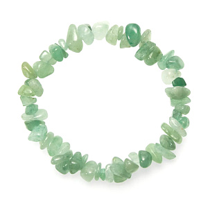 Avanturin Armband elastisch gehackter Naturstein 19 cm, Glücksstein