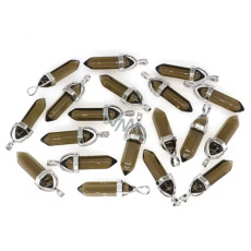 Brauner Quarz Hexagon Pendel Anhänger Naturstein 41 x 13 mm, handgeschnitzt, der vollkommenste Heiler Brauner Quarz Hexagon Pendel Anhänger Naturstein 41 x 13 mm, handgeschnitzt, der vollkommenste Heiler