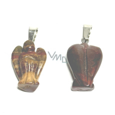 Jaspis Engel Schutzengel Anhänger Naturstein handgeschliffen 2 - 2,2 cm, Stein der positiven Energie Jaspis Engel Schutzengel Anhänger Naturstein handgeschliffen 2 - 2,2 cm, Stein der positiven Energie