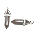 Obsidian Mahagoni Pendel Sechseck-Anhänger Naturstein 41 x 13 mm, Stein der Erlösung