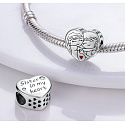 Sterling Silber 925 Schwester in meinem Herzen, Perle Herz auf Armband Familie