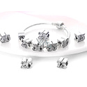 Charme Sterling Silber 925 24 Jahrestag, Perle auf Armband