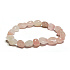 Rosenarmband elastisch Naturstein, Stein 8 - 10 mm / 16 - 17 cm, Liebesstein