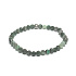 Smaragd-Facettenarmband elastisch Naturstein, Kugel 5 mm / 16-17 cm, königlicher Stein