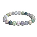Hackmanit Armband elastisch Naturstein, Perle 8 mm / 16 - 17 cm, AAA Qualität, Stein innere Umwandlung