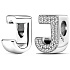 Sterling Silber 925 Alphabet Buchstabe J, Perle für Armband