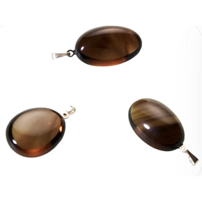 Zahneda Troml Anhänger Naturstein, 2,2 - 3 cm, 1 Stück, Stein Verwirklichung von Träumen