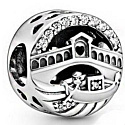 Sterling Silber 925 Venedig Ponte di Rialto, Reisearmband Perle