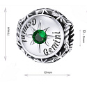 Charme Sterling Silber 925 Sternzeichen, Zirkonia Zwillinge, Perle für Armband