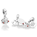 Sterling Silber 925 Anker der Liebe 2in1, Liebesarmband-Anhänger