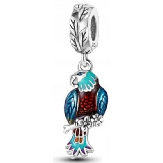 Sterling Silber 925 Eagle blau, Tierarmband-Anhänger
