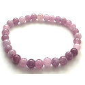 Elastisches Lavendel-Turmalin-Armband aus Naturstein, Kugel 6 mm / 16 - 17 cm, Beschützer des Zuhauses und der guten Laune