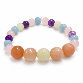 Armband mit Geschichte – Du fehlst mir, natürliche Mineralien, Kugel 8 mm / Handgelenk 16–18 cm Armband mit Geschichte – Du fehlst mir, natürliche Mineralien, Kugel 8 mm / Handgelenk 16–18 cm
