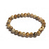 Jaspis Bild Armband elastischer Naturstein, Kugel 6 mm / 16 - 17 cm, Stein der positiven Energie