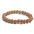 Rudraksha natürliche Samen elastisches Armband, Kugel 8 mm / 16-17 cm