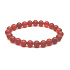 Achat rot elastisch Naturstein, Perle 8 mm / 16-17 cm, fügt Stärke