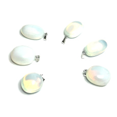 Opalit Troml Anhänger Kunststein 2,2 - 3 cm, 1 Stück, Stein der Wünsche und der Hoffnung