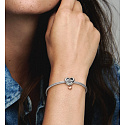 Sterling Silber 925 Herz und Inschrift Thank you, Mom, Perle auf Armband Familie