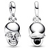 Charms Sterling Silber 925 Totenkopf - Mini Medaillon, Halloween Armband Anhänger