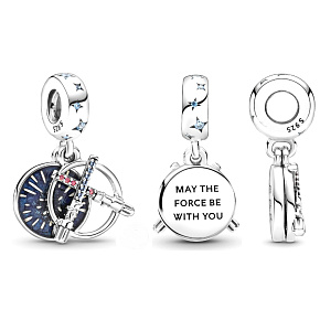 Charms Sterling Silber 925 Marvel Star Wars Lichtschwert 2in1, Armband Anhänger Charms Sterling Silber 925 Marvel Star Wars Lichtschwert 2in1, Armband Anhänger