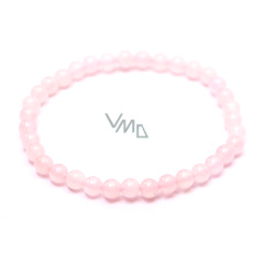 Rosie's Armband elastisch Naturstein, Kugel 4 mm / 15 cm, für Kinder, Liebe Stein