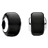 Charme Sterling Silber 925 Schwarz Murano Glasperle auf Armband Symbol