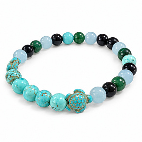 Armband mit Geschichte – Gute Reise und komm gesund zu mir zurück, natürliche Mineralien, Kugel 8 mm / Handgelenk 16–18 cm Armband mit Geschichte – Gute Reise und komm gesund zu mir zurück, natürliche Mineralien, Kugel 8 mm / Handgelenk 16–18 cm