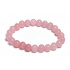 Rosenarmband elastisch Naturstein, Kugel 8 mm / 16 - 17 cm, Liebesstein