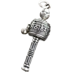 Gebetsmühle Buddhist, Edelstahlschläger 61 x 11 mm