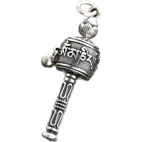 Gebetsmühle Buddhist, Edelstahlschläger 61 x 11 mm