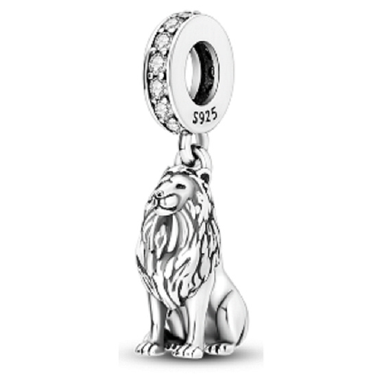Sterling Silber 925 Löwe, Tierarmband-Anhänger