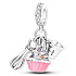 Charm Sterling Silber 925 Für Backfans, 3in1 Lebensmittel Armband Anhänger