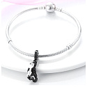 Charm Sterlingsilber 925 Hund - Border Collie, Anhänger für Armband Tier