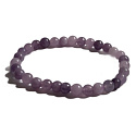 Elastisches Lavendel-Turmalin-Armband aus Naturstein, Kugel 6 mm / 16 - 17 cm, Beschützer des Zuhauses und der guten Laune
