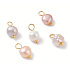 Flussperle rosa – Mini-Anhänger ca. 1–1,2 cm, goldfarbene Ausführung | Symbol der Liebe, Weiblichkeit und des Glücks