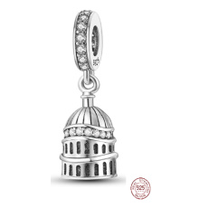 Sterling Silber 925 London St. Pavla, Reise-Armband-Anhänger Sterling Silber 925 London St. Pavla, Reise-Armband-Anhänger