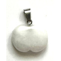 Quarz Apfel der Erkenntnis Anhänger Naturstein 1,5 cm, der vollkommenste Heiler