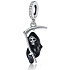 Charms Sterling Silber 925 Tod mit Sense, Halloween Armband Anhänger