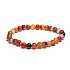 Achat gelb Armband elastisch Naturstein, Kugel 6 mm / 16 - 17 cm