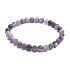 Amethyst Armband elastisch Naturstein, Kugel 6 mm / 16 - 17 cm, Stein der Könige und Bischöfe