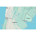 Charm Uruguay vlajka - houpající se mapa, přívěsek na náramek cestování