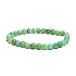Jadeite Burmese Armband elastisch Naturstein, Kugel 6 mm / 16 - 17 cm