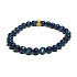 Kyanit blau Armband elastisch Naturstein, Kugel 6 mm / 16-17 cm, Stein Link