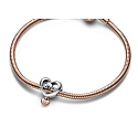 Sterling Silber 925 Herz und Inschrift Ich liebe dich Schwester - Love you Sister, Perle für Armband Familie