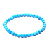 Tyrkenit blau Armband elastisch, Kugel 4 mm / 15 cm, für Kinder, Stein der jungen Leute, auf der Suche nach einem Lebensziel